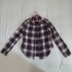 Hollister flannel shirt size XS